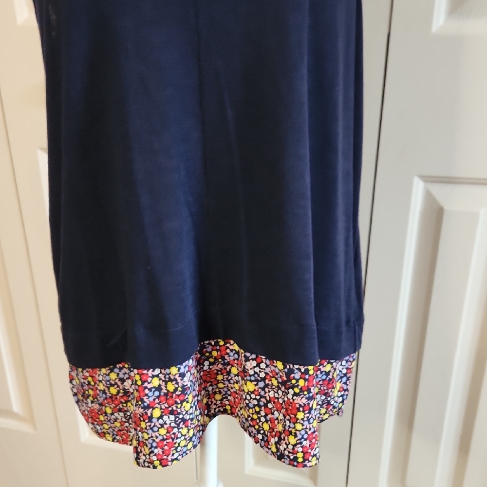 J. Crew Asymmetrical Blue and Red Tank Top - Picture 4 of 11